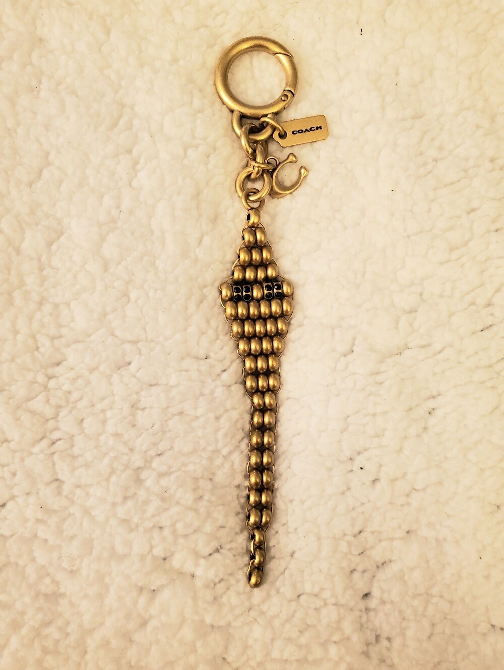 NWOT COACH Lunar New Year Beaded Snake Bag Charm